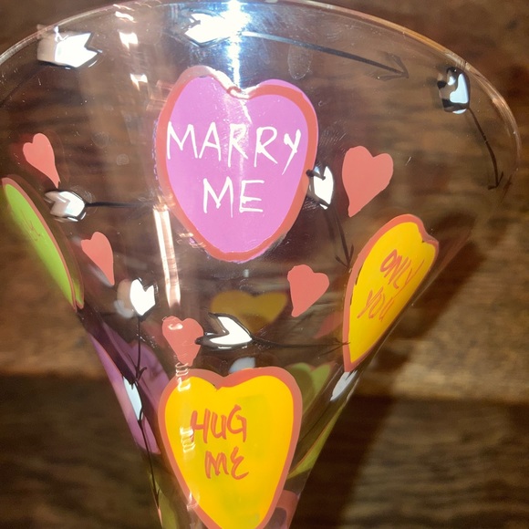 Glass by  Martini Lolita, Santa Barbara Design Hand Painted Lolita Martini Glass - Picture 5 of 6